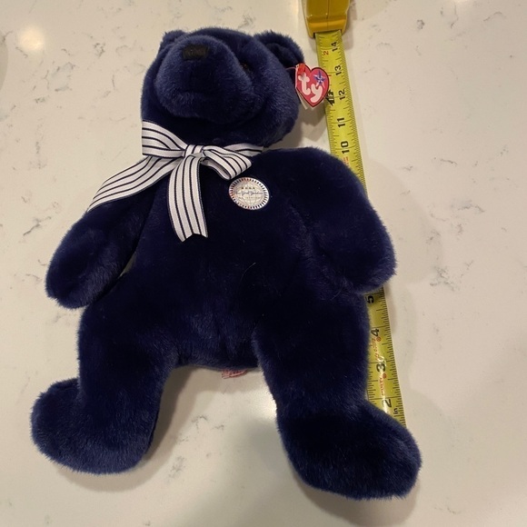 WORLD CLASS 2004 TY NEW YORK YANKEES 1 GAME Bear Plush Beanie BUDDY 13" RARE - Picture 15 of 15